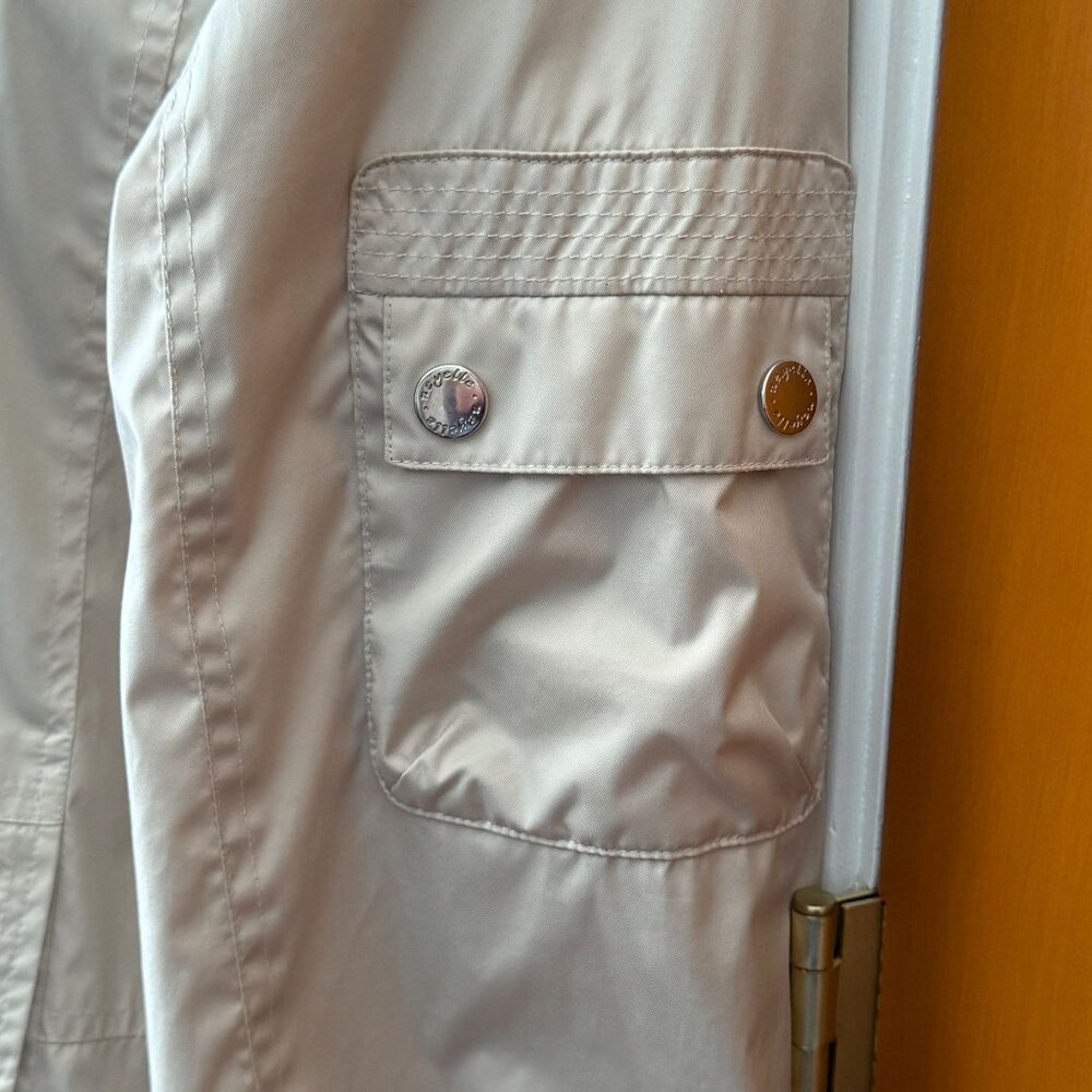 Neyelle Women’s Windbreaker Jacket L Champagne Beige Zipper Snap Front - Picture 6 of 16